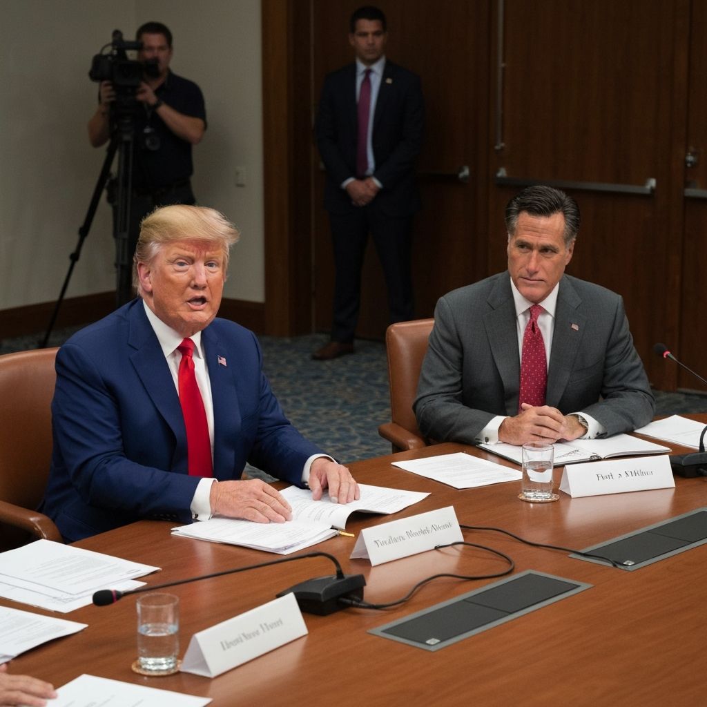 Trump says he can't 'imagine' supporting Romney for secretary of state